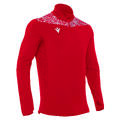 Tiber 1/4 Zip Top RED/WHT L Stilren treningsgenser - Unisex