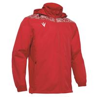 Lahti Showerjacket RØD/HVIT S Vann- og vindavstøtende jakke - Unisex