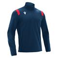 Gange 1/4 Zip Top NAVY/RØD 5XL Teknisk treningsgenser - Unisex