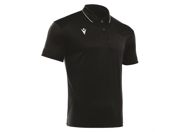 Draco Hero Polo BLK/WHT XXL Poloskjorte i elastisk stoff 