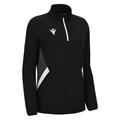 Maira 1/4 Zip Top Woman BLK/WHT 3XL Teknisk treningsgenser til dame